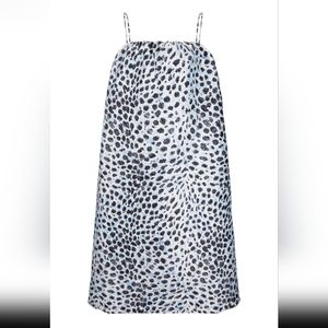 Ganni animal print jacquard midi dress (conscious)